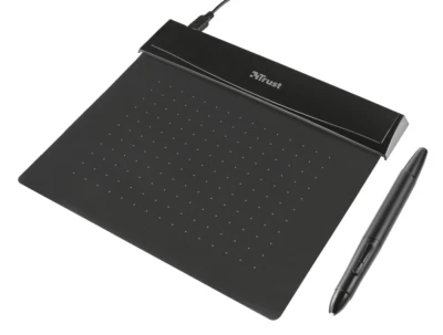 Trust Flex Design Graphic Tablet 21259 - Ultra-Thin, 140x100mm, Windows, Black - Image 1 of 3