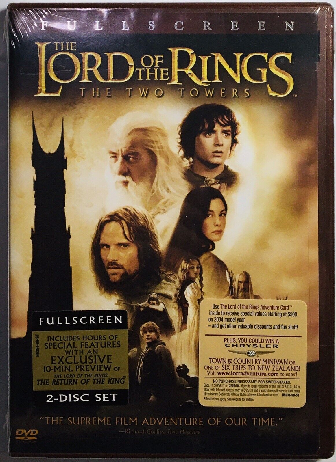 The Lord Of the Rings - The Two Towers (DVD, 2002, 2-Disc Set, Full Screen)  NEW 794043635427 | eBay