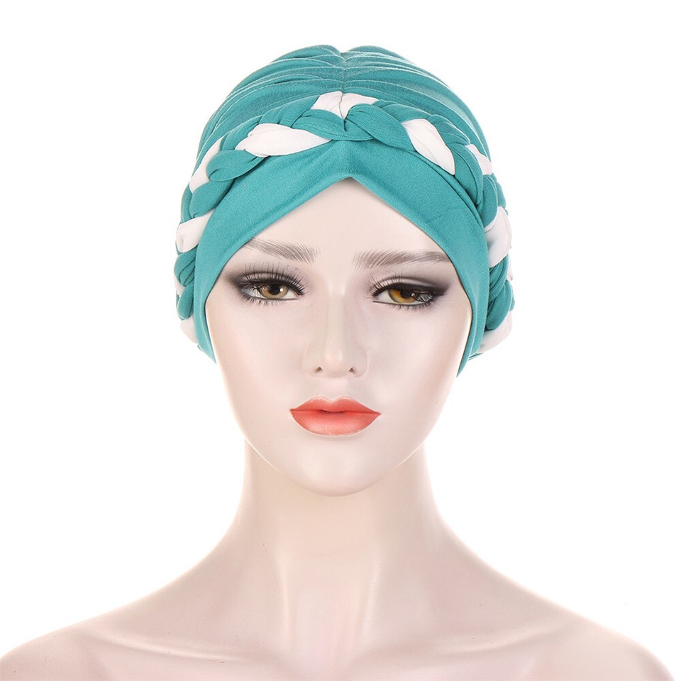 Soft Cotton Chemo Cap & Turban For Women - Head Wrap With Braid Detail, Breathable Headwear