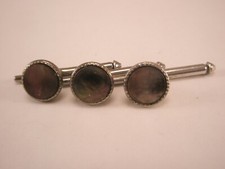5/16" Gray Round Mother of Pearl Vintage Formal Tuxedo Prom Shirt Stud set c337