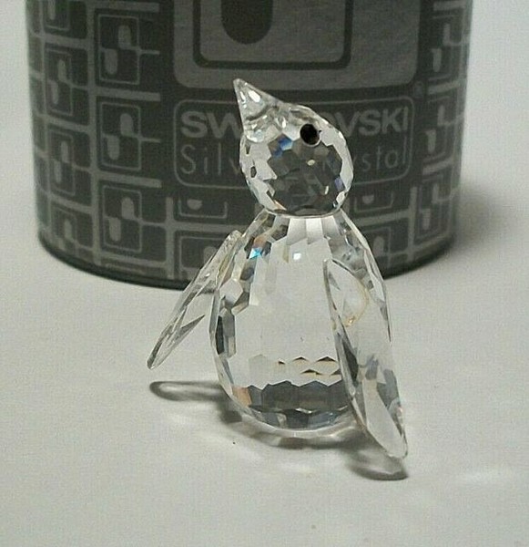 Swarovski Silver Crystal Figurine Penguin 7661 Nr33 Small for sale