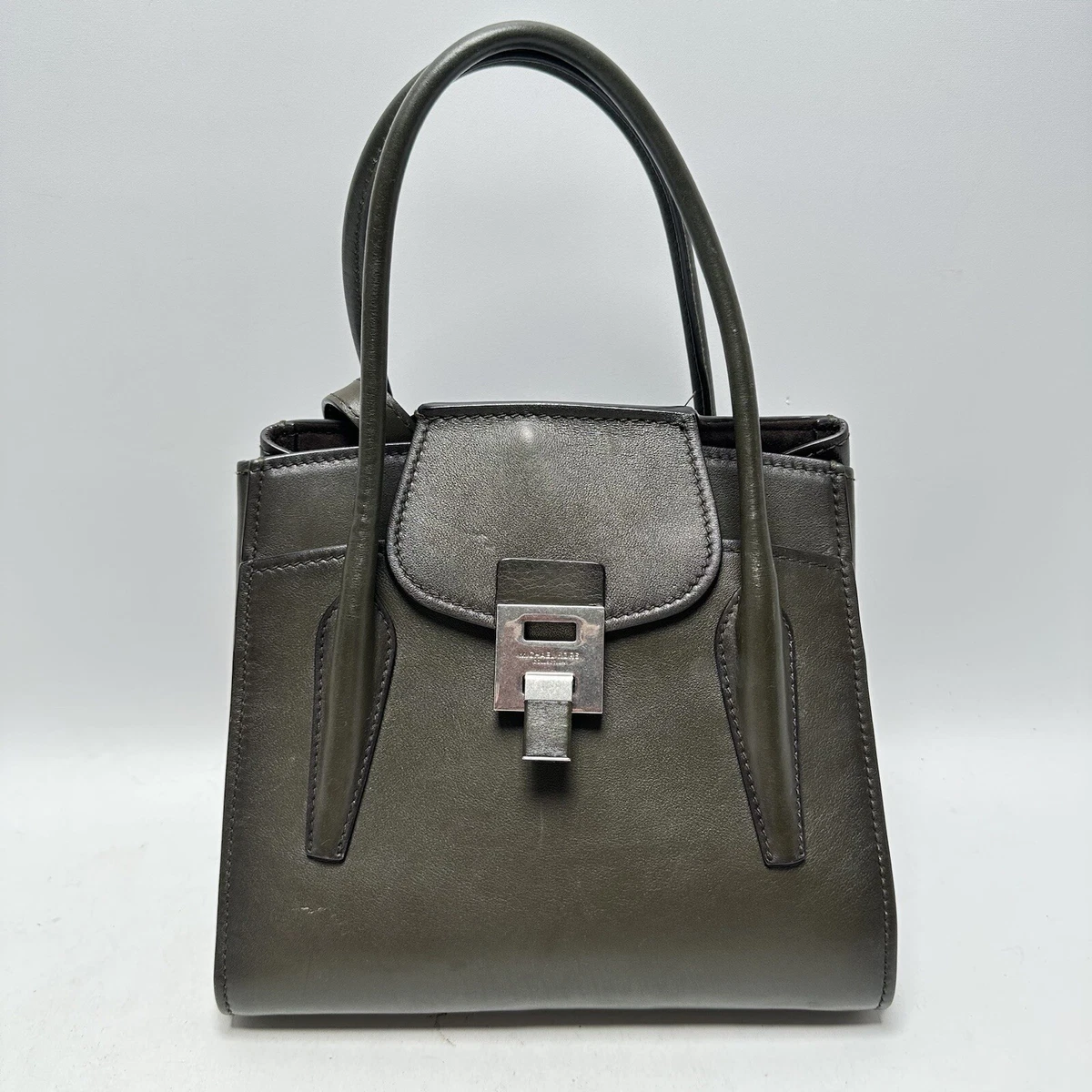 Michael Kors Bancroft Medium Burnished Calf Leather Satchel