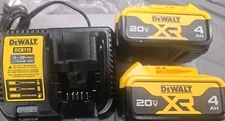DEWALT DCB204 20V MAX XR 4.0Ah Li-Ion Batteries-2 Pack & DcB115 Charger ALL NEW 