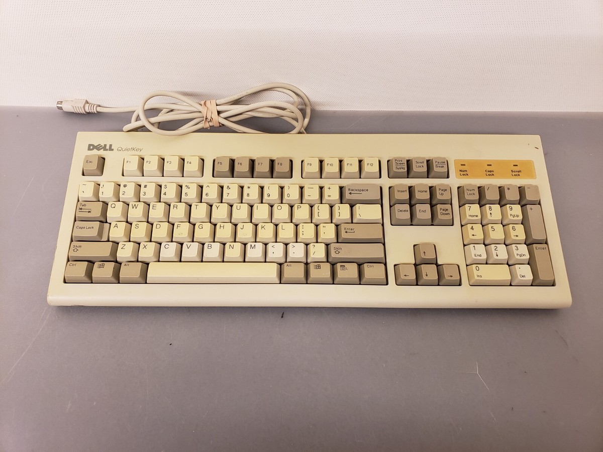 PC周辺機器 DELL KEYBOARD MODEL SK-1000REW Vintage 1996 Dell QuietKey Keyboard SK-1000REW GYUR43SK