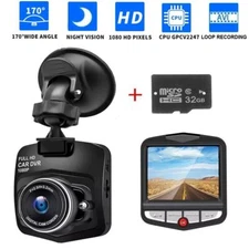 1080P Car DVR Dash Cam Front or Rear Camera G-Sensor Recorder Video Night Vision
