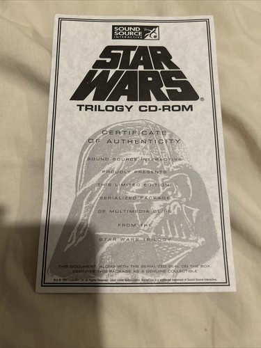 STAR WARS TRILOGY LIMITED EDITION UTILITY BIG BOX VINTAGE CD-ROM + MAKING MAGIC - Picture 12 of 24