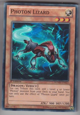 YU-GI-OH Photon Lizard Super Rare englisch NUMH-EN023 Photoneneidechse