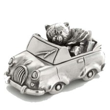 Royal Selangor Teddy Bears Picnic Collection Pewter Boy Car Tooth Box Gift