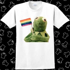 Pride Flag Frog Star Proud Gay Lesbian LGBT Q+ Music T Shirt Meme Gift Gamer 966