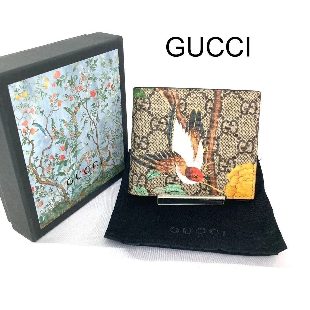 Portefeuille double pli Gucci Tian Supreme