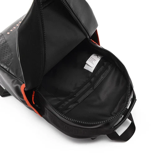 Jordan Hoops Elite Pro Basketball Backpacks leather Black - White-Red Travel Bag - Picture 20 of 24