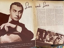 Charles Boyer, Four Page Vintage Clipping, a