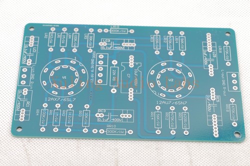 1pc Gold plated 12AX7/6SL7 12AU7/6SN7 tube preamplifier DIY PCB 6.3V OR 12.6V - Picture 2 of 5