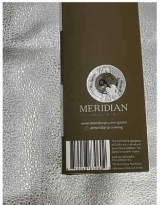 Meridian M3A Rechargeable Men's Belt Trimmer Complete Set Black - Brand New Seal