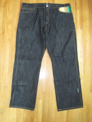 Vintage Coogi 44'' X 35'' Authentic Australian Men's Black Jeans Embroidered New