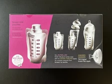 Tommee Tippee 30+ Breast Milk, pump-n-go Pouches, screw on caps(sealed)