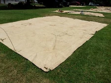 MILITARY  SURPLUS TEMPER TENT FLY..CAN BE FLOOR-TAN-  NOT COMPLETE TENT -US ARMY