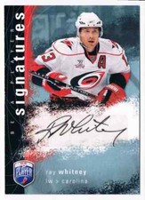 2007-08 BE A PLAYER SIGNATURES RAY WHITNEY AUTO CAROLINA HURRICANES #S-WH