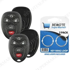 2 Replacement for Acadia Savana Sierra Yukon Remote Key Fob 5b Suv Shell Case