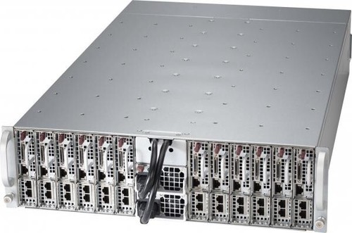 Servidor Supermicro Microcloud 3U 12 nodos 5038ML-H12TRF X10SLE-F E3-1240V3 16 GB - Imagen 4 de 4