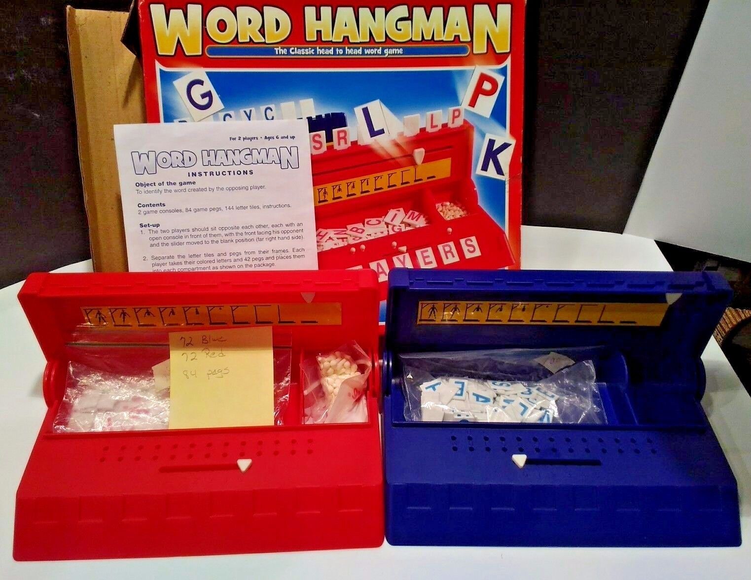 Pressman Toys - Word Hangman - Ages 6+, 2 Players - Used