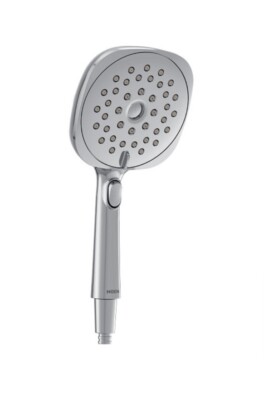 Moen 220H5EP Verso 5'' Handheld With Infiniti Dial In Chrome Magnetic W/ Hose