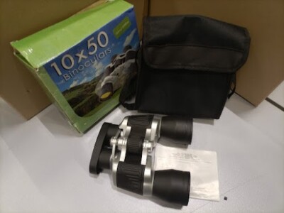110x50 Fernglas - Gebraucht,Voll Funktionierend,Tasche,Box & Linse Caps Enthält