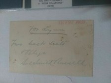 Signed Sol Smith Russell Cut AUTOGRAPH Comedian Union Army Drummer Boy AUTO