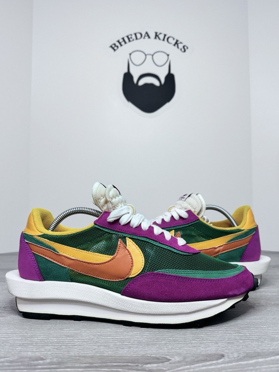 Size 10 - Nike Sacai LD Waffle Pine Green Men's (BV0073-301