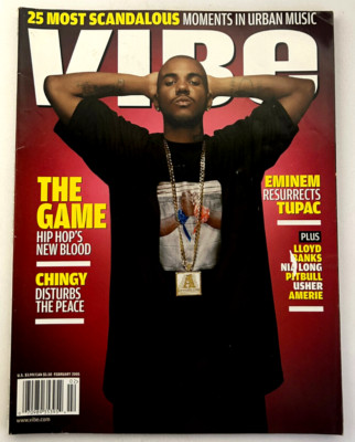 Vibe Magazine February 2005 The Game Chingy Eminem Nia Long Pitbull Usher