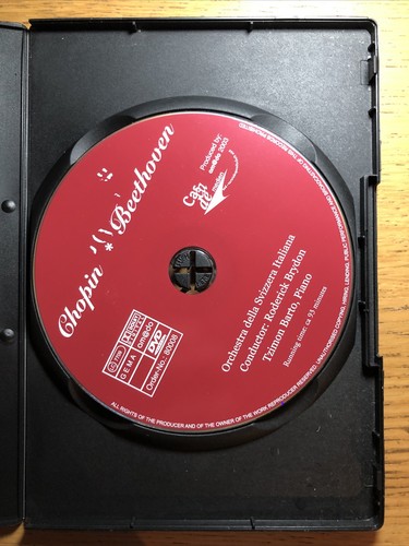 Chopin & Beethoven UK DVD Orchestra Della Svizzera Italiana 4028462800088 Eroica - Foto 3 di 3