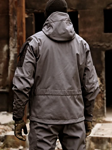 Tactical Jacket Men Military Outdoor Waterproof Hood Windbreaker Work Soft Shell - Picture 13 of 27