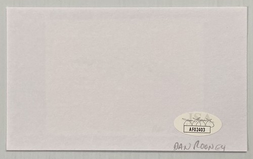 Steelers Dan Rooney Signed Autograph Cut On 3x5 Index Card - JSA - FREE S&H! - Picture 3 of 4