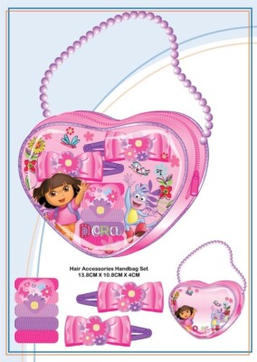 NEW! NICK DORA THE EXPLORER BEADED HANDBAG W/HAIR ACCESSORIES FREE SHIPPING!!!