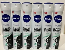 Nivea deodorant Spray Black & White Invisible 48h Protection 200 Ml (6 Pack)