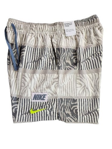 Nike Club Men's Mesh Trippy Safari Shorts Grey Standard Fit