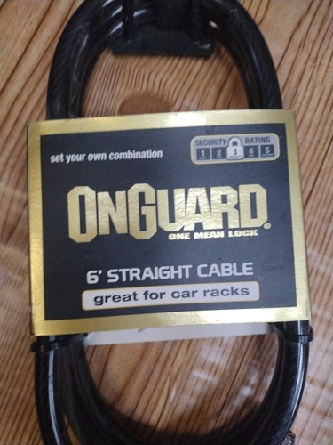 Onguard Bike Lock 6’ x .47” Combo Cable Bike Lock NEW!! - Picture 2 of 11