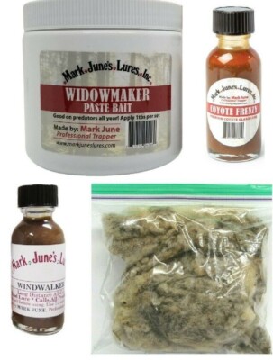 Mark June Predator Trappers Kit Bait Lure Wool Trapping Supplies K-49