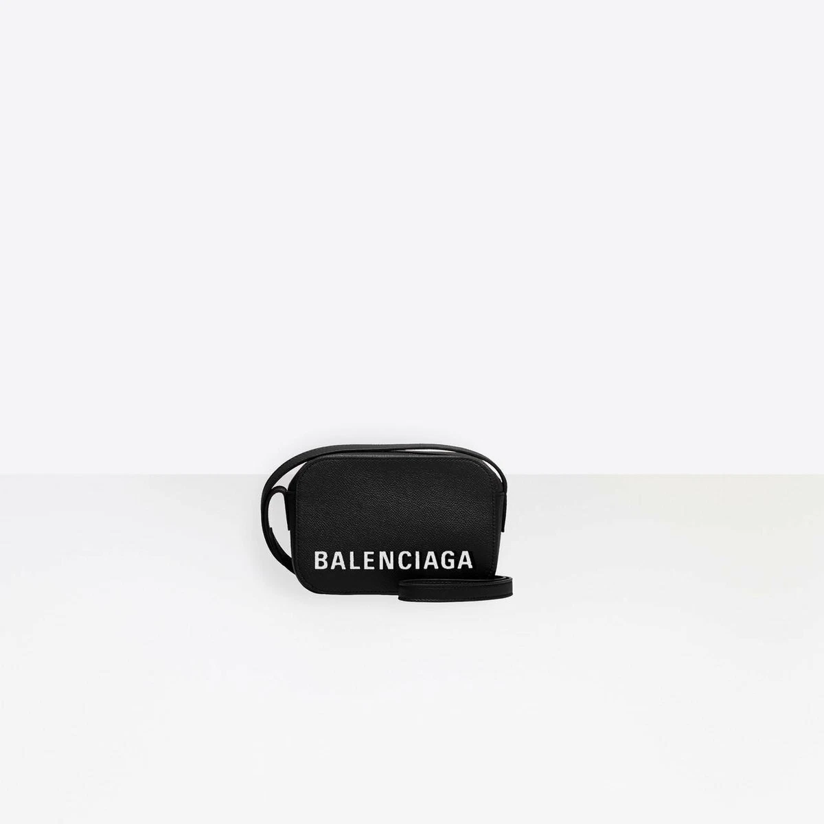 Balenciaga, Bags, Balenciaga Small Ville Top Handle Bag White Black Logo  Celebrity Nwt 25