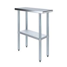 30" X 12" Stainless Steel Kitchen Work Table | Commercial Restaurant Food Prep