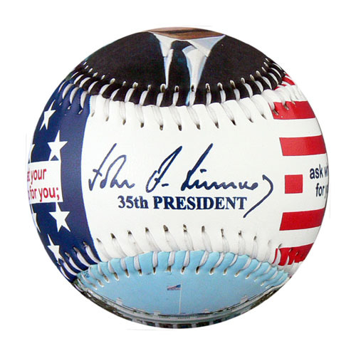 President John F. Kennedy Souvenir Baseball - Picture 1 of 2