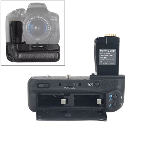 For Canon 750D 760D X8iS Camera BG-E18 Battery Handle Grip Accessories - Photo 7 sur 11