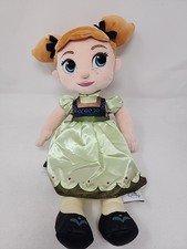 Disney Store Frozen Young Anna Toddler Plush Doll Stuffed 12  Soft Toy