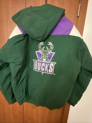 Vintage 90's Milwaukee Bucks Starter Jacket pullover Size Youth XL
