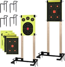 2 Pack Shooting Target Stand Base for Outdoor Paper Shooting Targets Cardboard