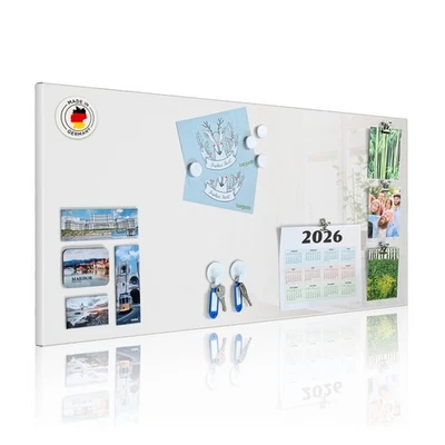 Metall Magnettafel weiß Memoboard Pinnwand magnetisch Magnetboard Magnetwand - Bild 1 von 4