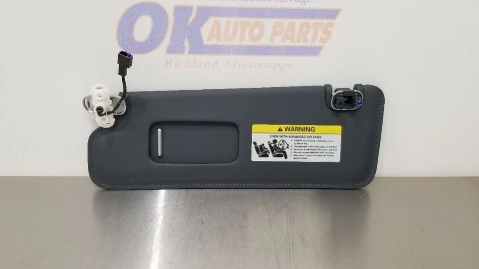 15 BENTLEY CONTINENTAL GTC SUN VISOR ILLUMINATED LEFT DRIVER 深灰色皮革 — 第 3/4 张图片