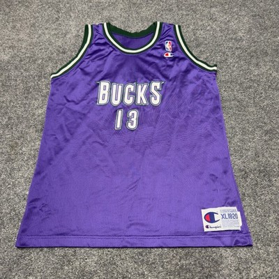 Vintage Champion Glen Robinson Bucks NBA Jersey Youth XL 18 20 Milwaukee 80s USA