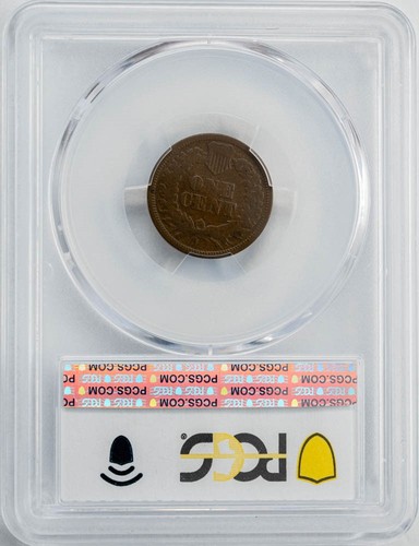 1867 Indian Head Cent G06 PCGS 950246-11 - Picture 2 of 3