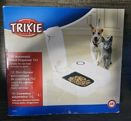 Trixie TX2 Automatischer Futterspender für Haustiere mit Fütterungsintervallen, 300ml 27x7x24cm - Bild 1 von 2